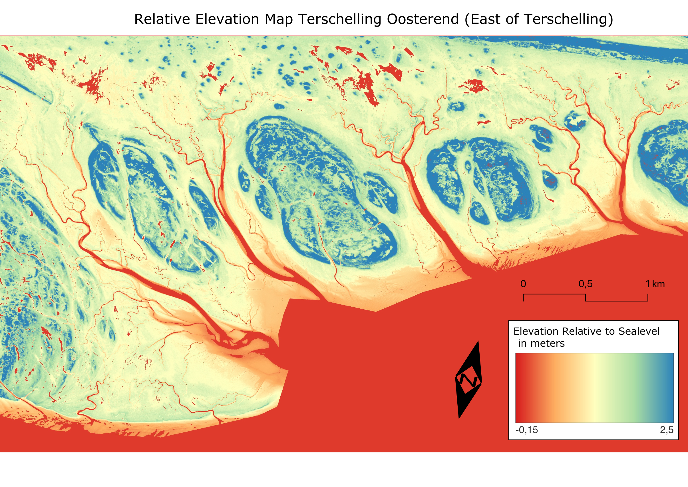 Detailed view of East Terschelling